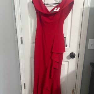 Elegant Red Evening Gown